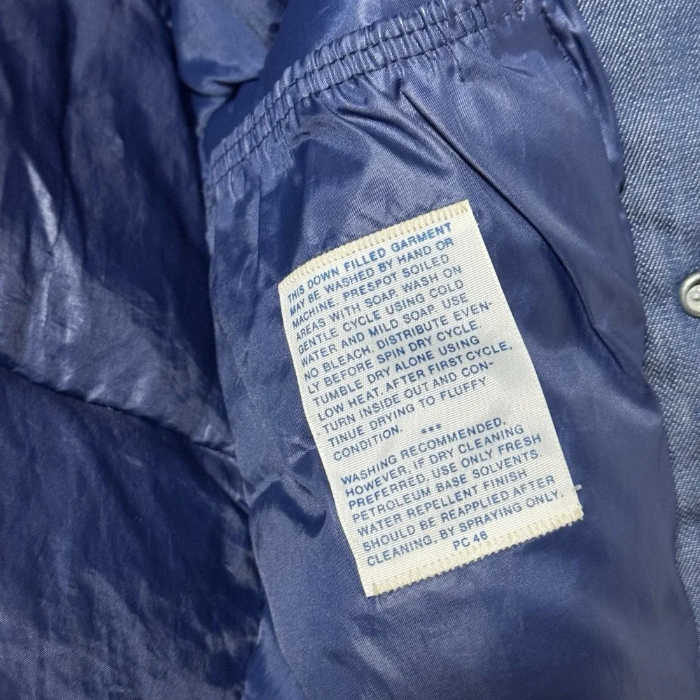 VTG 1970s Ski Levi's‎ Orange Tab Goose Down Denim Vest Sz M Rare Look